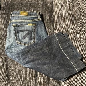 David Kahn Jeans, long shorts wide leg, size 30,